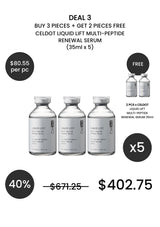 CELDOT Liquid Lift Multi-Peptide Renewal Serum 35ml Deal 3: buy 3 get 2 free, 5 pieces S$402.75, usual S$671.25, save 40%