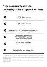 CELIMAX Pore + Dark Spot Brightening Care Sunscreen — Six application tests