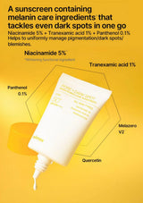 CELIMAX Pore + Dark Spot Brightening Care Sunscreen — A focused brightening and comfort blend