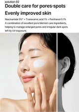 CELIMAX Pore + Dark Spot Brightening Care Sunscreen — Double care for pores and dark spots