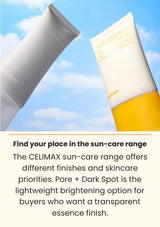 CELIMAX Pore + Dark Spot Brightening Care Sunscreen — Find your place in the sun-care range — complete sun-care product pair 2