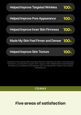CELIMAX Retinal Shot Tightening Dual Cream — Five areas of satisfaction