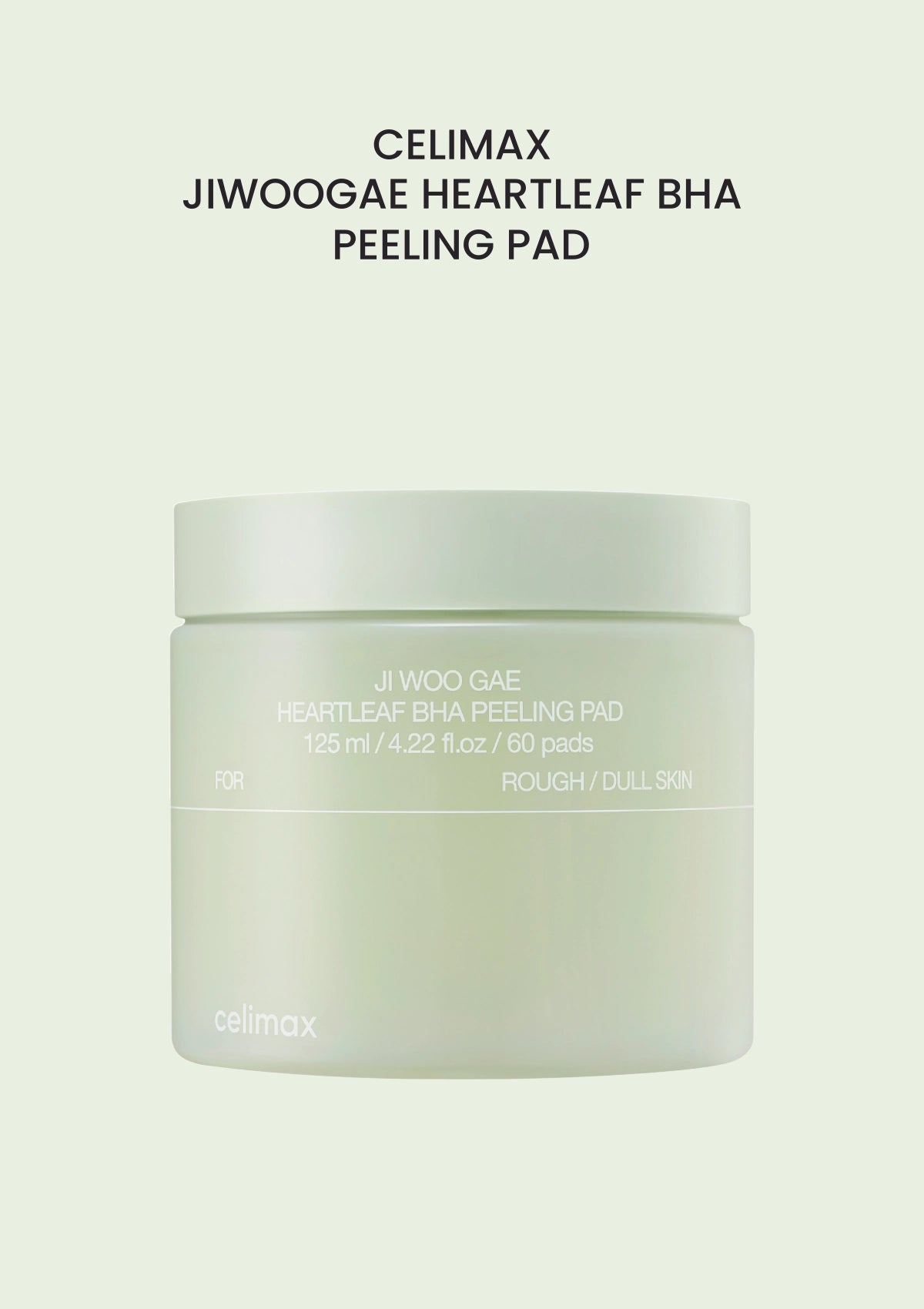 CELIMAX JIWOOGAE Heartleaf BHA Peeling Pad 60 pcs — branded product main image