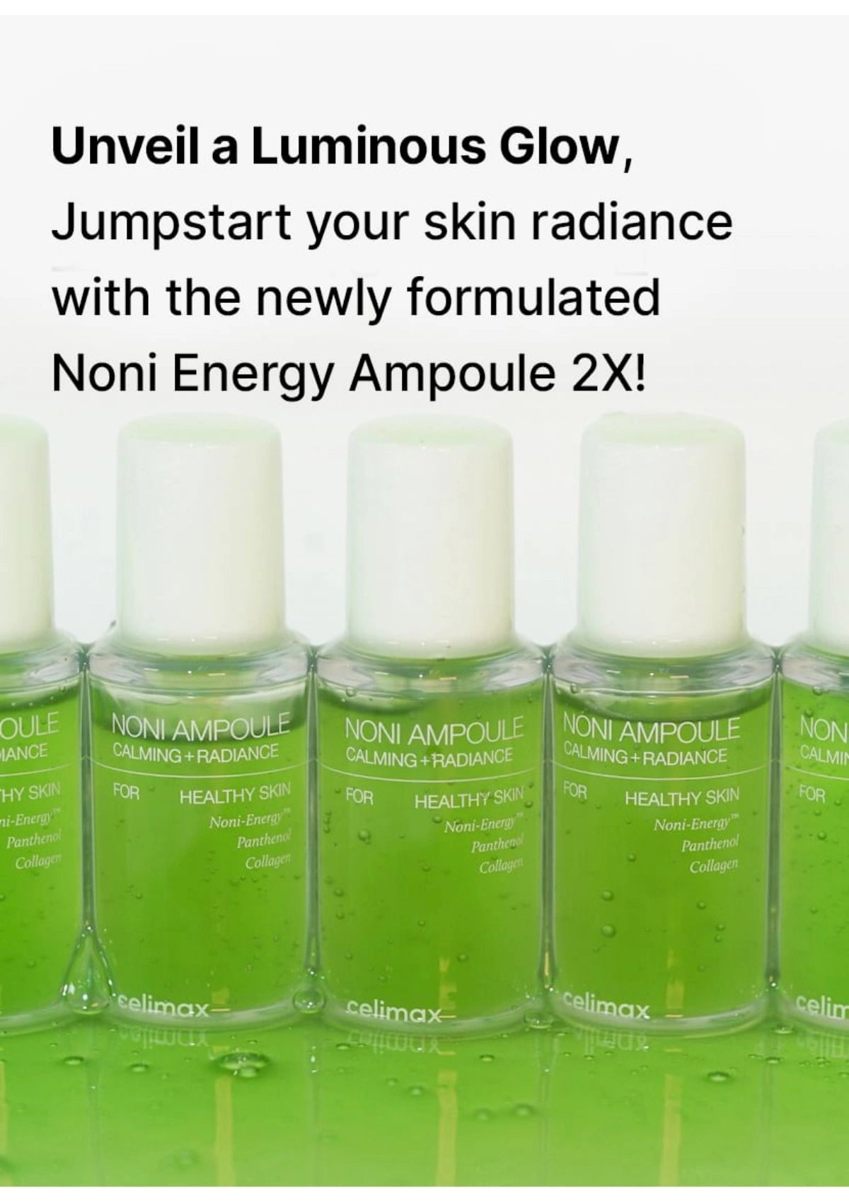 CELIMAX Bring dull skin back to life: Noni care for soft, radiant-looking skin.