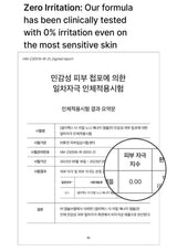 CELIMAX Gentle care supported by irritation testing: A 0.00 score in primary irritation testing.