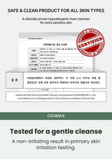 CELIMAX A gentler start for sensitive skin: A non-irritating result in primary skin irritation testing.