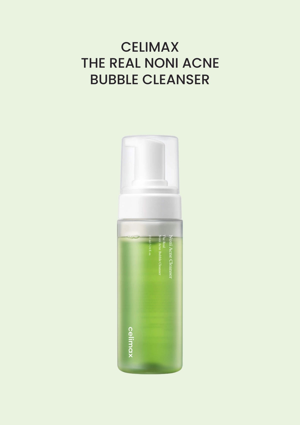 CELIMAX The Real Noni Acne Bubble Cleanser 155ml — branded product main image