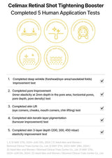 CELIMAX retinal booster — Five application tests