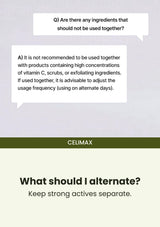 CELIMAX retinal booster — What should I alternate?