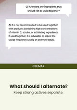 CELIMAX retinol serum — What should I alternate?