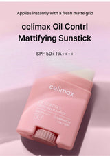 CELIMAX Oil Control Mattifying Sun Stick — Fresh matte protection, ready to go