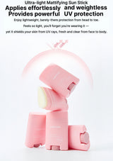 CELIMAX Oil Control Mattifying Sun Stick — Lightweight protection for face and body