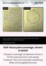 CELIMAX Oil Control Mattifying Sun Stick — Soft-focus pore coverage, shown in detail