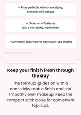 CELIMAX Oil Control Mattifying Sun Stick — Keep your finish fresh through the day