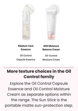 CELIMAX Oil Control Mattifying Sun Stick — More texture choices in the Oil Control family