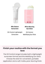 CELIMAX Oil Control Mattifying Sun Stick — Finish your routine with the format you love