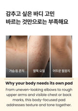 CELIMAX TXA Body Clarifying Pad — Rough texture? Uneven-looking tone? — complete visual 2