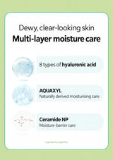 Eight types of hyaluronic acid, AQUAXYL and Ceramide NP in CLEARDEA Minari Soothing Cream