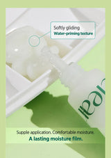 Original CLEARDEA cream texture and nozzle photograph showing a softly gliding moisture film
