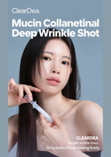 CLEARDEA Mucin Collanetinal Deep Wrinkle Shot for visible lines and a firmer-looking finish