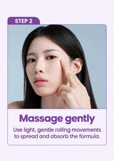 Massage Deep Wrinkle Shot gently with light rolling movements