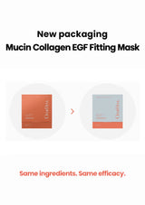 CLEARDEA Mucin Collagen EGF Fitting Mask: packaging renewal