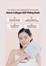 CLEARDEA Mucin Collagen EGF Fitting Mask: intro model four benefits