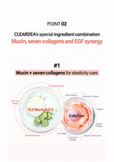 CLEARDEA Mucin Collagen EGF Fitting Mask: mucin collagen seven complex