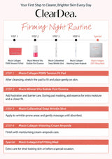 CLEARDEA Mucin Collagen EGF Fitting Mask: night routine complete