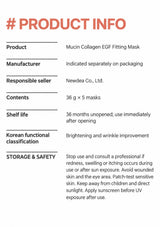 CLEARDEA Mucin Collagen EGF Fitting Mask: specifications safety