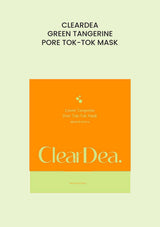 CLEARDEA green tangerine pore tok-tok mask
