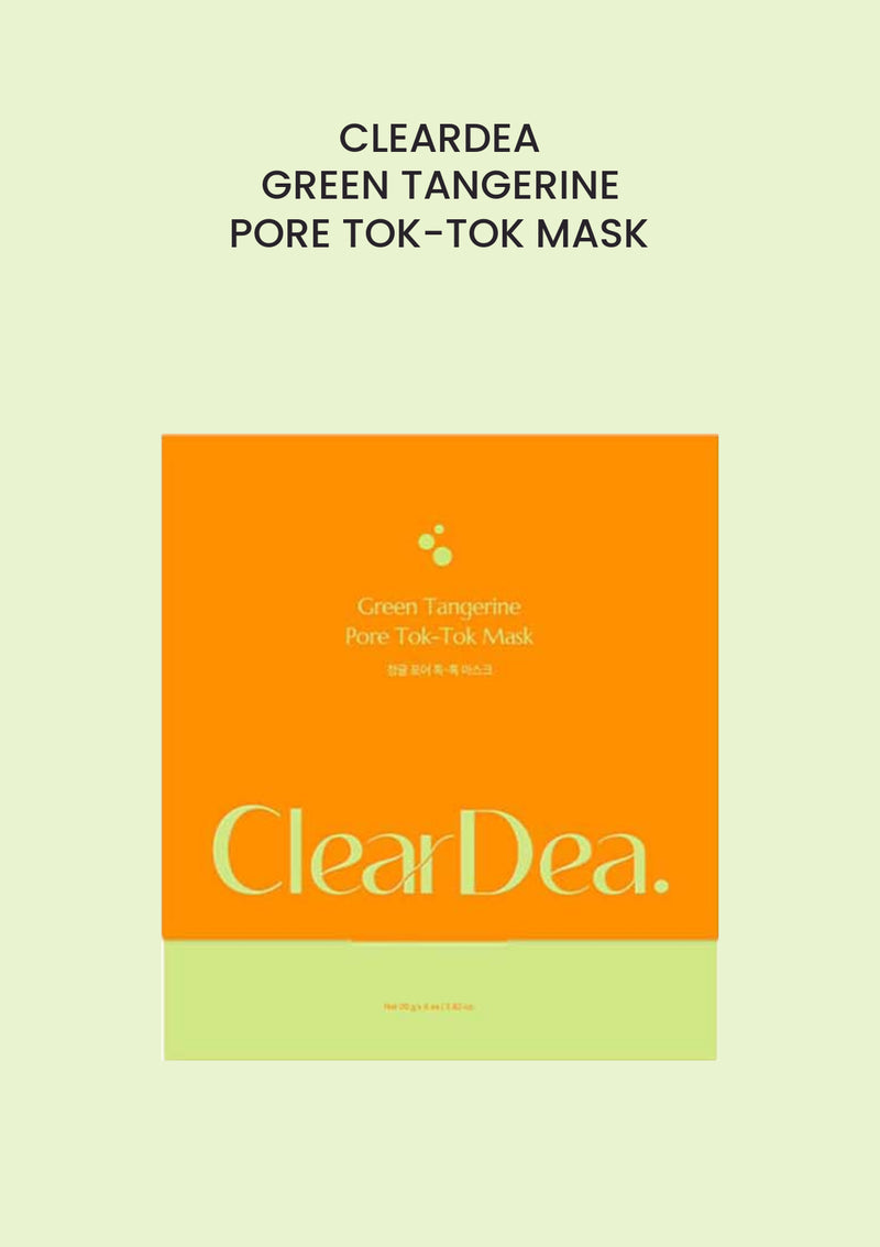 CLEARDEA green tangerine pore tok-tok mask