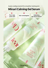 CLEARDEA Minari Calming Gel Serum: four-way pore care, non-comedogenic formula and hydrating gel-serum texture