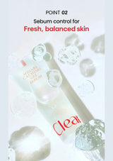 CLEARDEA Minari Calming Gel Serum tube with transparent gel droplets for fresh, balanced skin