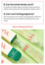 Minari Gel Serum family and pregnancy FAQs with the original product photograph