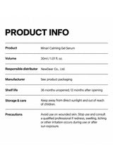 CLEARDEA Minari Gel Serum 30ml specifications, shelf life, storage and precautions