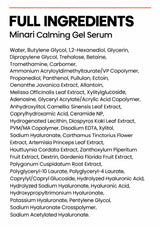 Complete English ingredient list for CLEARDEA Minari Calming Gel Serum