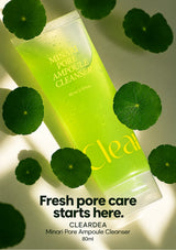CLEARDEA Minari Pore Ampoule Cleanser 80ml with a close-fitting gel texture