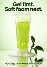 CLEARDEA Minari cleanser transforms from a gel into a soft cleansing foam