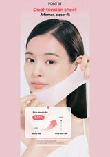 CLEARDEA dual-tension pad fit with a 3.07 percent skin elasticity improvement