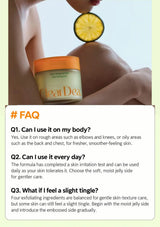 English FAQs about body use, daily use and a slight tingling sensation