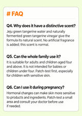 English FAQs about natural scent, family use and pregnancy
