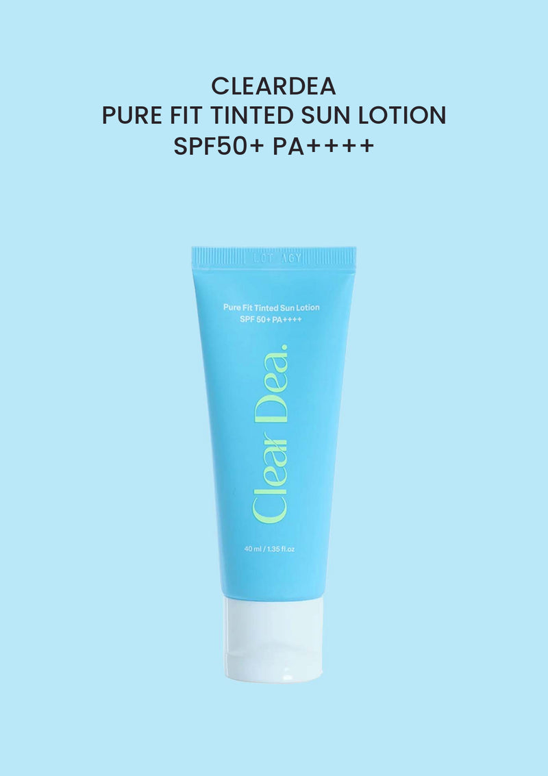 CLEARDEA pure fit tinted sun lotion spf50+ pa++++