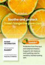 CLEARDEA Green Tangerine Pore Tok-Tok Mask: eosidin green tangerine