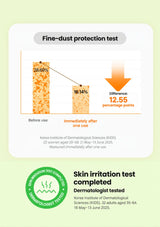 CLEARDEA Green Tangerine Pore Tok-Tok Mask: fine dust irritation test