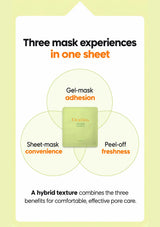 CLEARDEA Green Tangerine Pore Tok-Tok Mask: hybrid mask texture