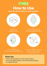 CLEARDEA Green Tangerine Pore Tok-Tok Mask: how to four steps