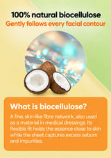 CLEARDEA Pore Tok-Tok Mask natural biocellulose material and close-fitting fibre network