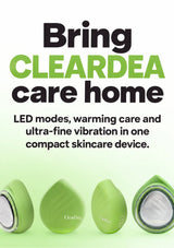 CLEARDEA Triple Bounce Device in multiple angles for home skincare