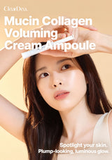CLEARDEA Mucin Collagen Voluming Cream Ampoule for a plump-looking luminous glow